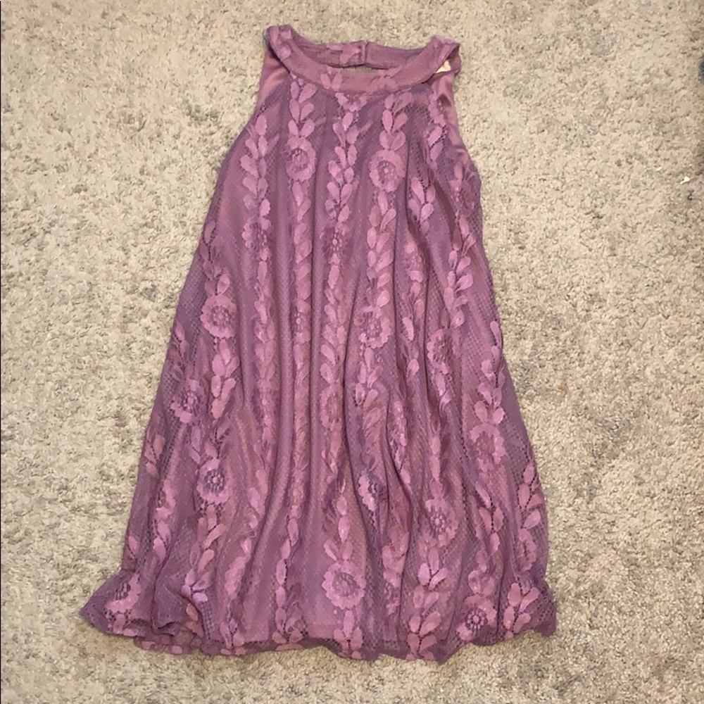 purple dress
